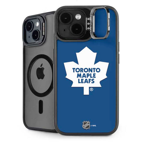 NHL Toronto Maple Leafs Solid Background iPhone 15 Kickstand Case